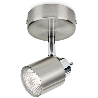 PHILIPS Plafonnier ajustable  1 spot - GU10 - m&eacute;tal - 93500 - Chrome