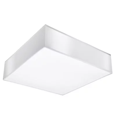 SOLLUX Plafonnier carr&eacute; design HORUS - L. 35 cm - Blanc