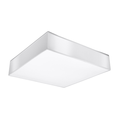 SOLLUX LIGHTING Plafonnier carr&eacute; design HORUS - L. 45 cm - Blanc