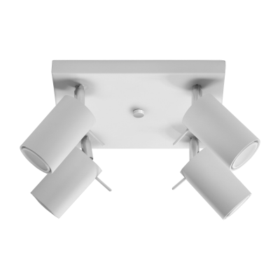 SOLLUX LIGHTING Plafonnier en acier blanc Ring 4 - Sollux