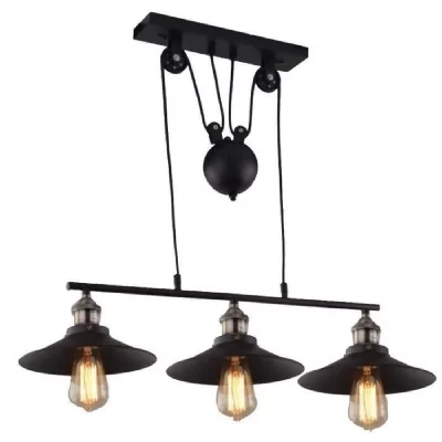 STOEX Plafonnier en m&eacute;tal - Cage carr&eacute; - E27 - Noir 1PCS