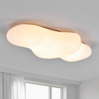 MANTRA ILUMINACION Plafonnier Eos 6 Ampoules E27 Outdoor IP44, blanc opal