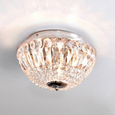 MARKSLOJD Plafonnier estelle en verre effet cristal et m&eacute;tal chrome