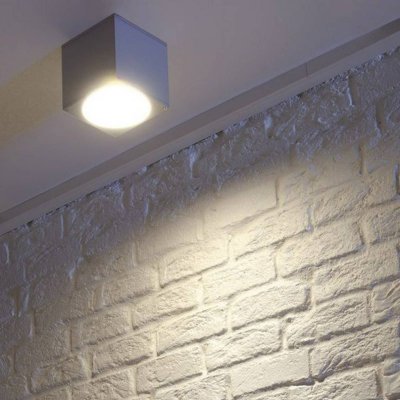 SLV Plafonnier ext&eacute;rieur  BIG THEO, gris, GU10/QPAR111, 75W max, IP44
