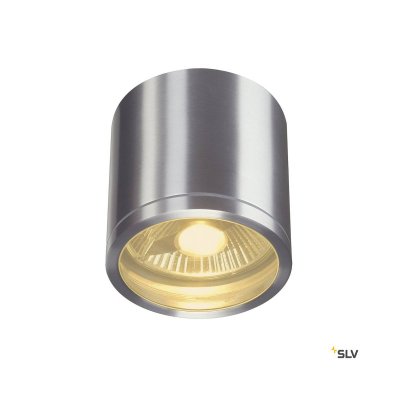 SLV Plafonnier ext&eacute;rieur  ROX, alu bross&eacute;, GU10/QPAR111, 50W max, IP44