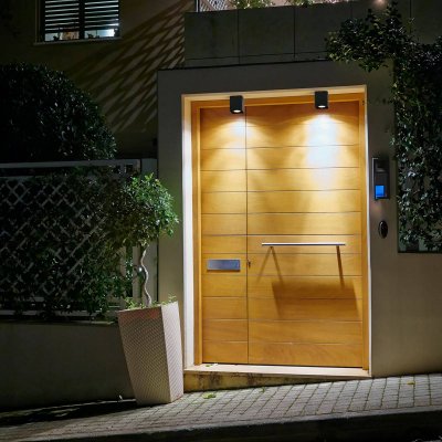FARO BARCELONA Plafonnier ext&eacute;rieur tami gris fonc&eacute; led 12w