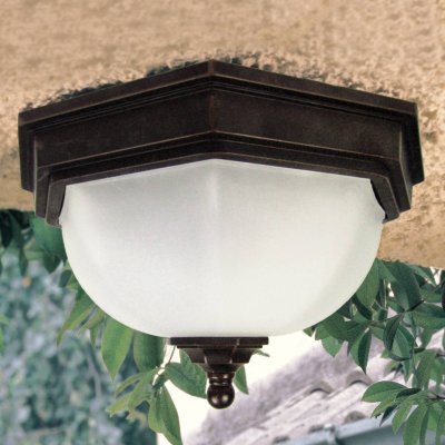 ELSTEAD Plafonnier fairford 2x40w bronze fonc&eacute;