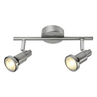 BRILLIANT Plafonnier LED &agrave; 2 lumi&egrave;res Ryan