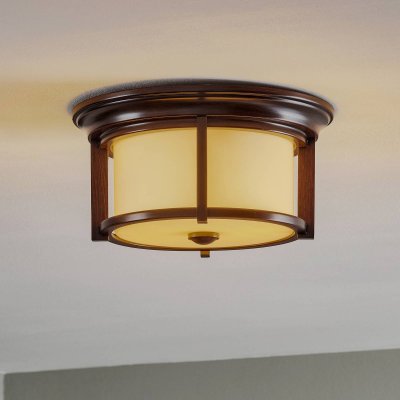 FEISS Plafonnier merrill 2x60w bronze fonc&eacute;