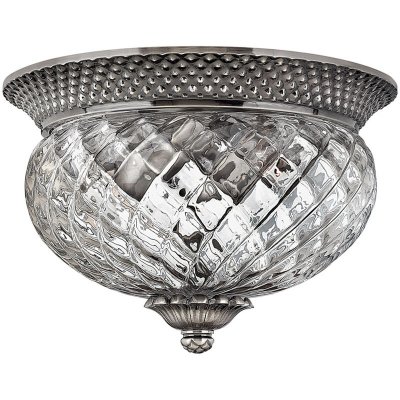 ELSTEAD Plafonnier plantation 2x60w nickel poli antique