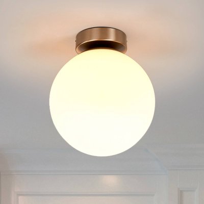 LINDBY Plafonnier rond de salle de bain Lennie