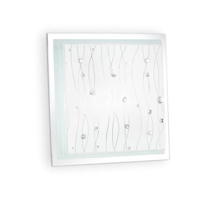 IDEAL LUX Plafonnier Transparent OCEAN 2 ampoules