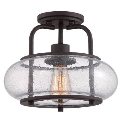 QUOIZEL Plafonnier trilogy 1x100w bronze fonc&eacute;