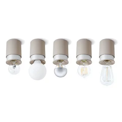 GENERIQUE Plafonnier Twister Lighting Living E27 40 W sable, argent
