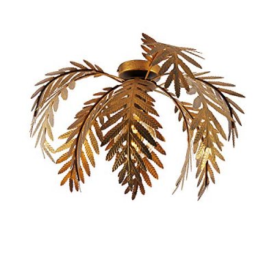 QAZQA Plafonnier vintage or 45 cm - Botanica