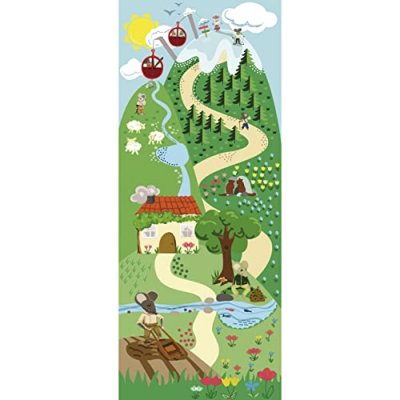 PLAGE  141038 Sticker Trompe l'&oelig;il Porte - Souris, 204 x 83 cm