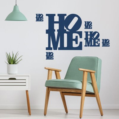 PLAGE  152736 Sticker Mural - Home, 1 Planche, 48 x 68 cm