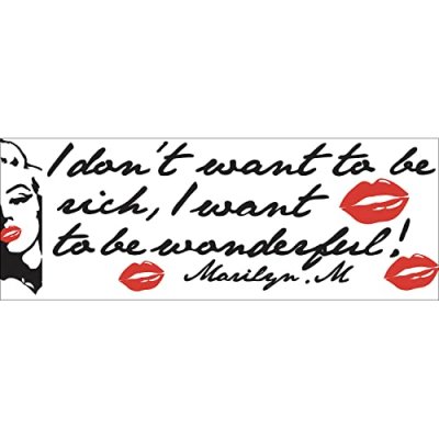 PLAGE  sticker d&eacute;co - marylin1 planche 24x68cm