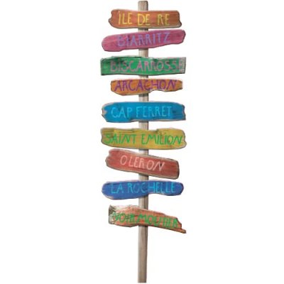 PLAGE  sticker d&eacute;cor mural adh&eacute;sif 3xl - beach direction atlantique45x169 cm