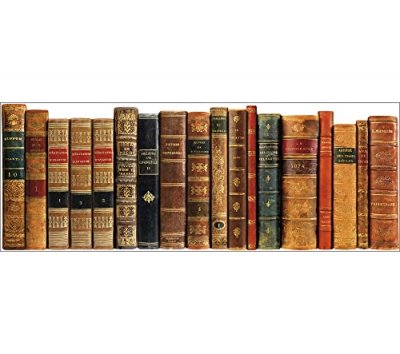 PLAGE  sticker tete de lit adh&eacute;sive - livres anciens63 x 160cm