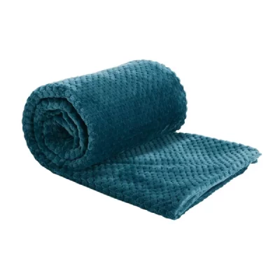 AMADEUS Plaid damier 130x170 &eacute;meraude -  - Vert - Polyester