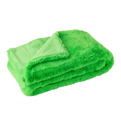 GENERIQUE Plaid Imitation Fourrure ""Cutie"" 130x180cm Vert Fluo