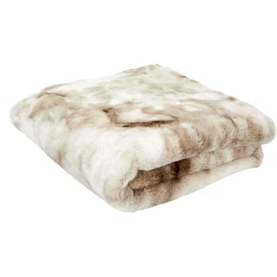 THE HOME DECO FACTORY Plaid imitation fourrure Opulence 140 x 200 cm