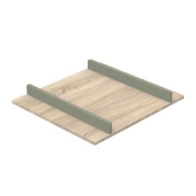 SAUTHON MOBILIER Plan &agrave; langer pour commode Eleonore kaki