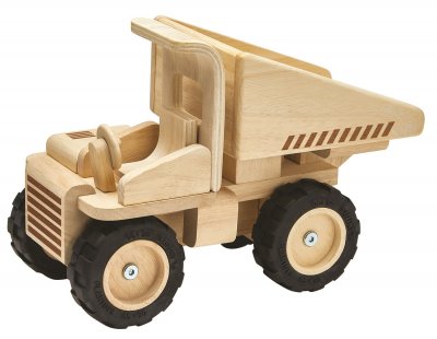 PLAN TOYS  Camion benne en bois naturel