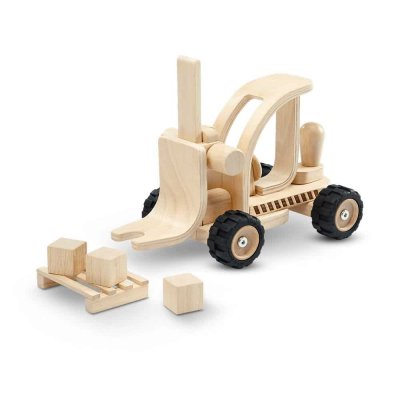 PLAN TOYS  - Chariot &eacute;l&eacute;vateur en bois - &agrave; partir de 3 ans *