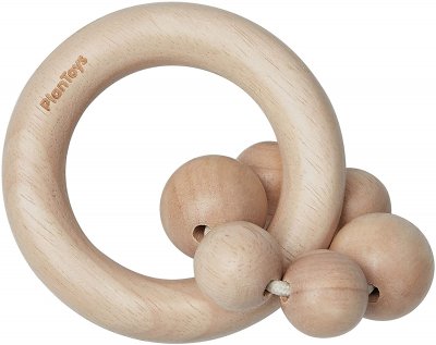 PLAN TOYS  - Hochet Perles - Naturel