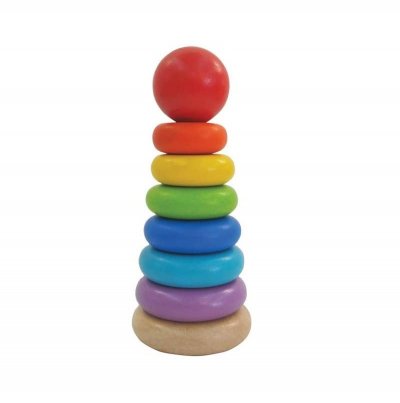 PLAN TOYS  Jeu en bois Anneaux a Empiler