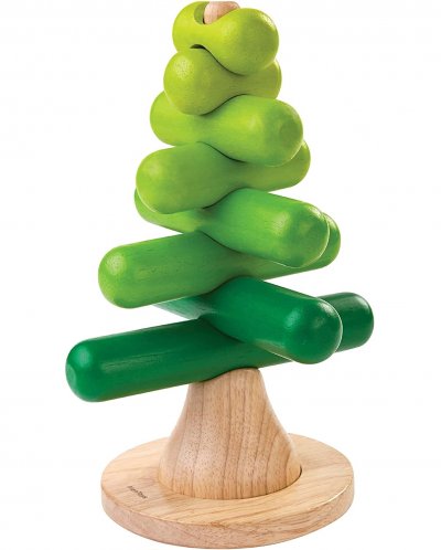 PLAN TOYS  Jeu en bois Arbre &agrave; Empiler