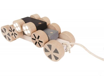 PLAN TOYS  Jeu En Bois Autos Mobiles 3 En 1-