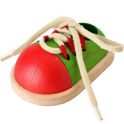 PLAN TOYS  jeu en bois chaussure a lacer PLA8854740053190