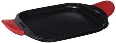 CASTEY Plancha 35cm antiadh&eacute;sif, fonte d&acute;aluminium, anses fixes, tous feux