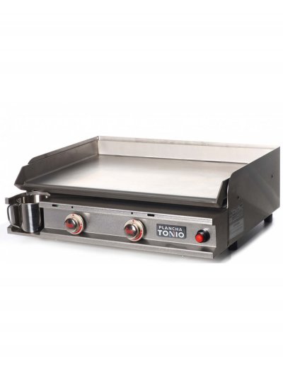 PLANCHA TONIO Plancha &agrave; gaz TONIO 2 feux - Plaque et caisson INOX - T03