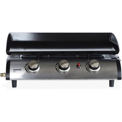 ALICE S GARDEN Plancha au gaz 3 feux porthos 3 br&ucirc;leurs 75 kw