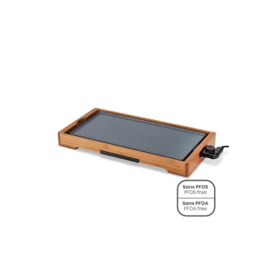 LIVOO Plancha bambou rev&ecirc;tement c&eacute;ramique 2200 W DOC322 
