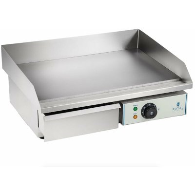 HELLOSHOP26 Plancha &eacute;lectrique lisse - 55cm - 1 x 3.0kW acier inox professionnel 3614033