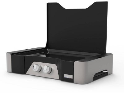 LE MARQUIER Plancha Exclusive &eacute;lectrique 260 Duo avec couvercle -