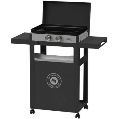LE MARQUIER Plancha fran&ccedil;aise gaz 250 duo edition sur chariot &middot; 