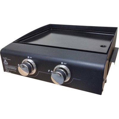 FRIODIS Plancha gaz 2 br&ucirc;leurs 47 x 46 x 20,5
