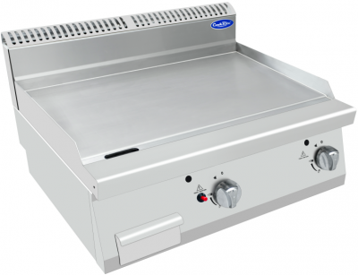 Plancha Gaz &agrave; Poser S&eacute;rie 700 - 2x7 kW- Atosa - - Inox 800x700x597mm