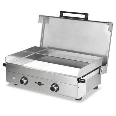 KRAMPOUZ Plancha gaz  Club Double PFCB2MA-KR 4000 W Inox