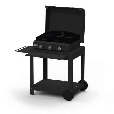 LEMARQUIER Plancha gaz LE MARQUIER Amalia 360 Black Edition+couvercle 