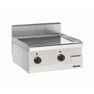 BARTSCHER Plancha Professionnelle Electrique Lisse Chrom&eacute;e Dure - 
