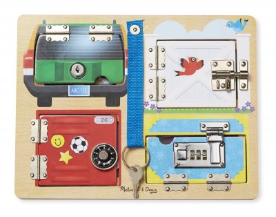 MELISSA & DOUG Planche &agrave; serrures et verrous