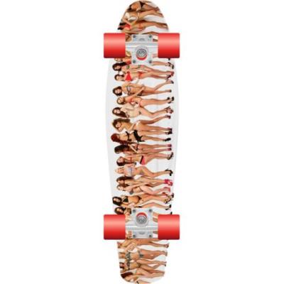 GENERIQUE Planche de skate r&eacute;tro Plastic Pattern Prohibition 22.5"""" Multicolore