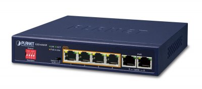 PLANET  GSD-604HP Switch 6P Gigabit dont 4 PoE+ 55W